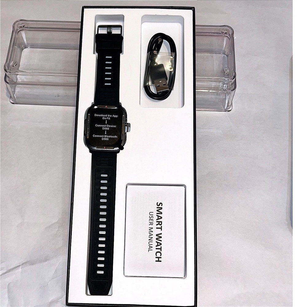 Bluetooth Smart Watch D566 Da Fit Fitness Tracker Heart Rate‎ & More